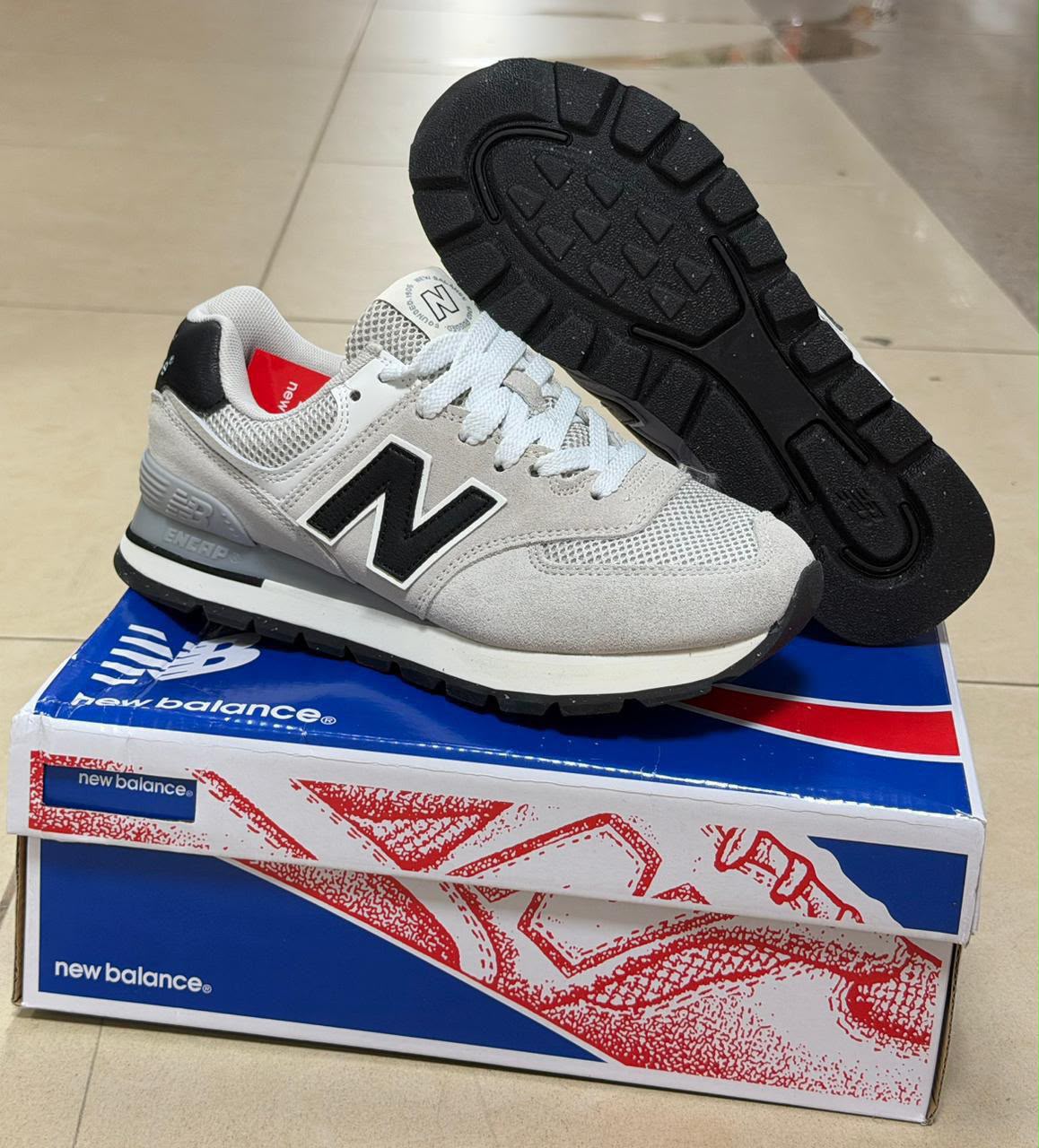 фото женские серые кроссовки new balance 916914 оптом
