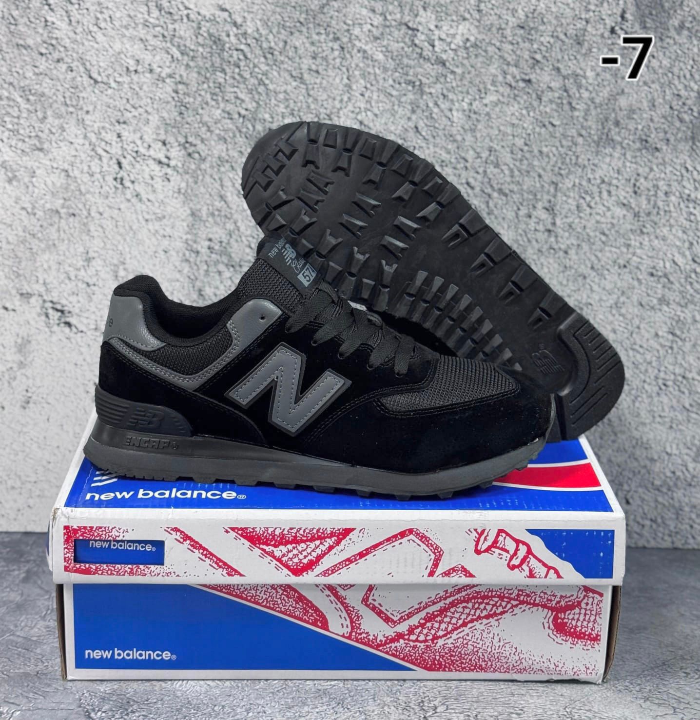 фото Мужские черные кроссовки New Balance 252480 оптом на лето для мужчин