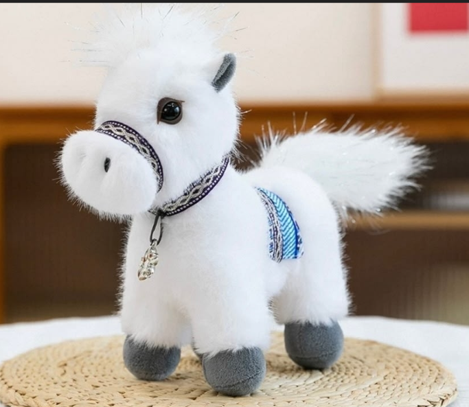 картинка Мягкая игру  "Лошадь" символ года 20*20см от магазина Одежда+