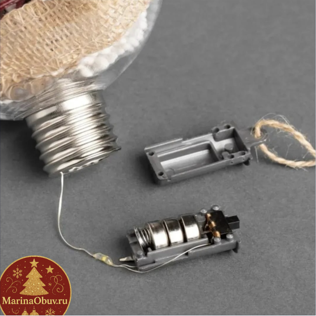 картинка Новогодние Светящиеся шарики для елки Ассорти от магазина Одежда+