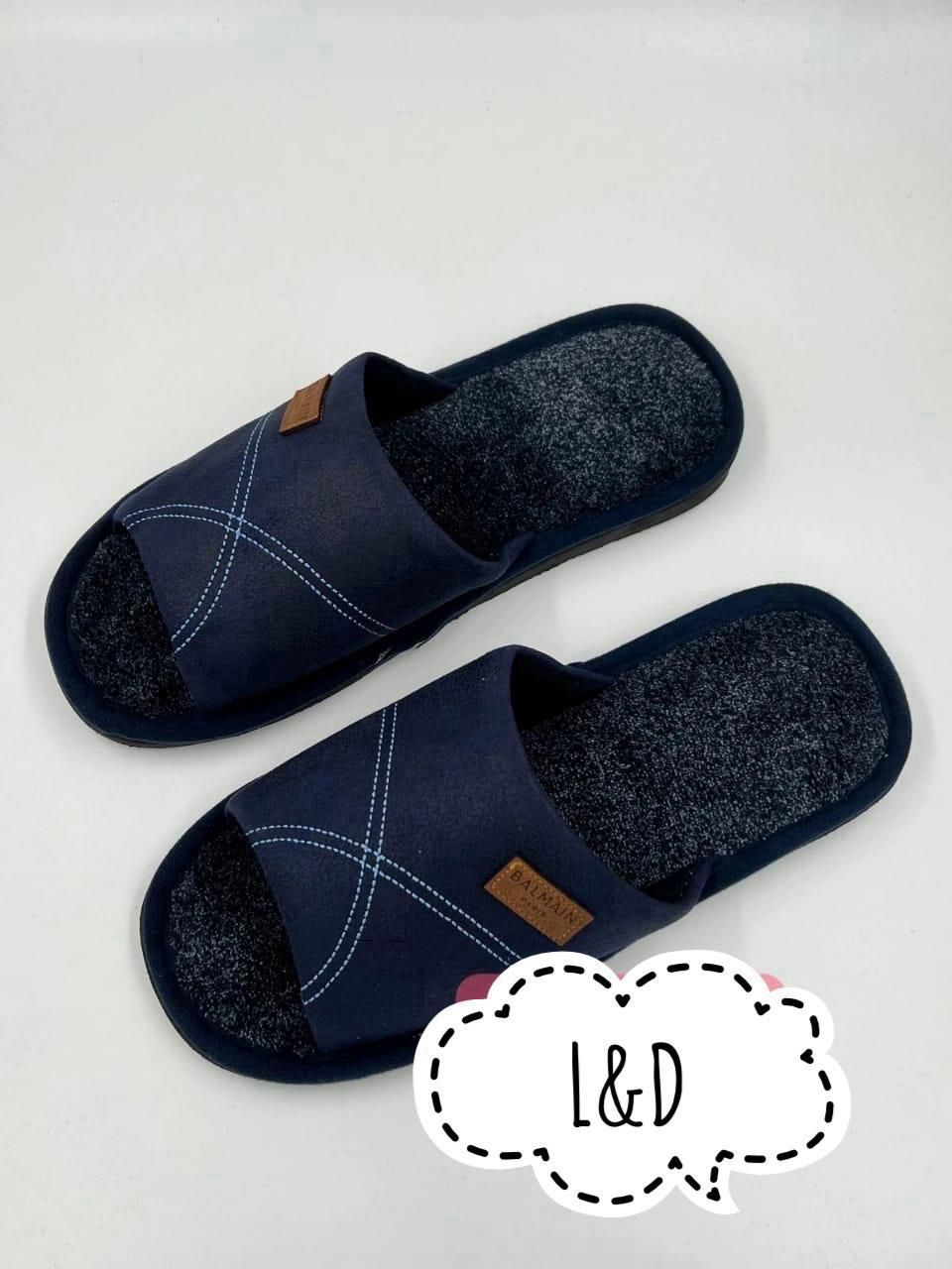 фото зимние мужские домашние тапочки оптом