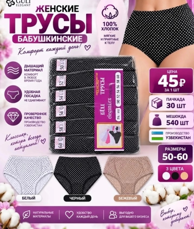 картинка трусы от магазина Одежда+