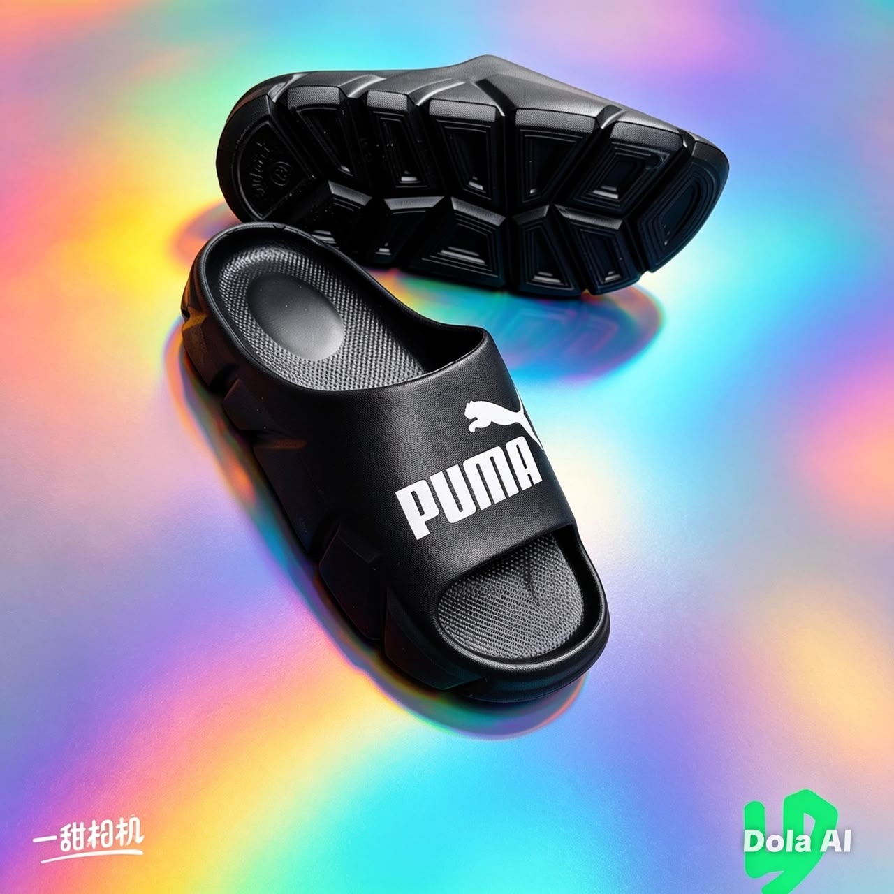 фото мужские летние черные слайды puma 407877 оптом