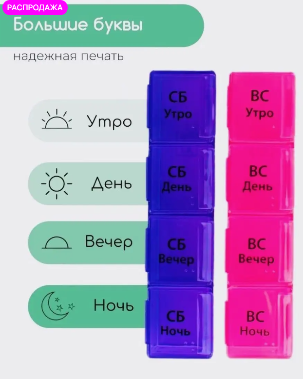 картинка Таблетница 28 секций от магазина Одежда+