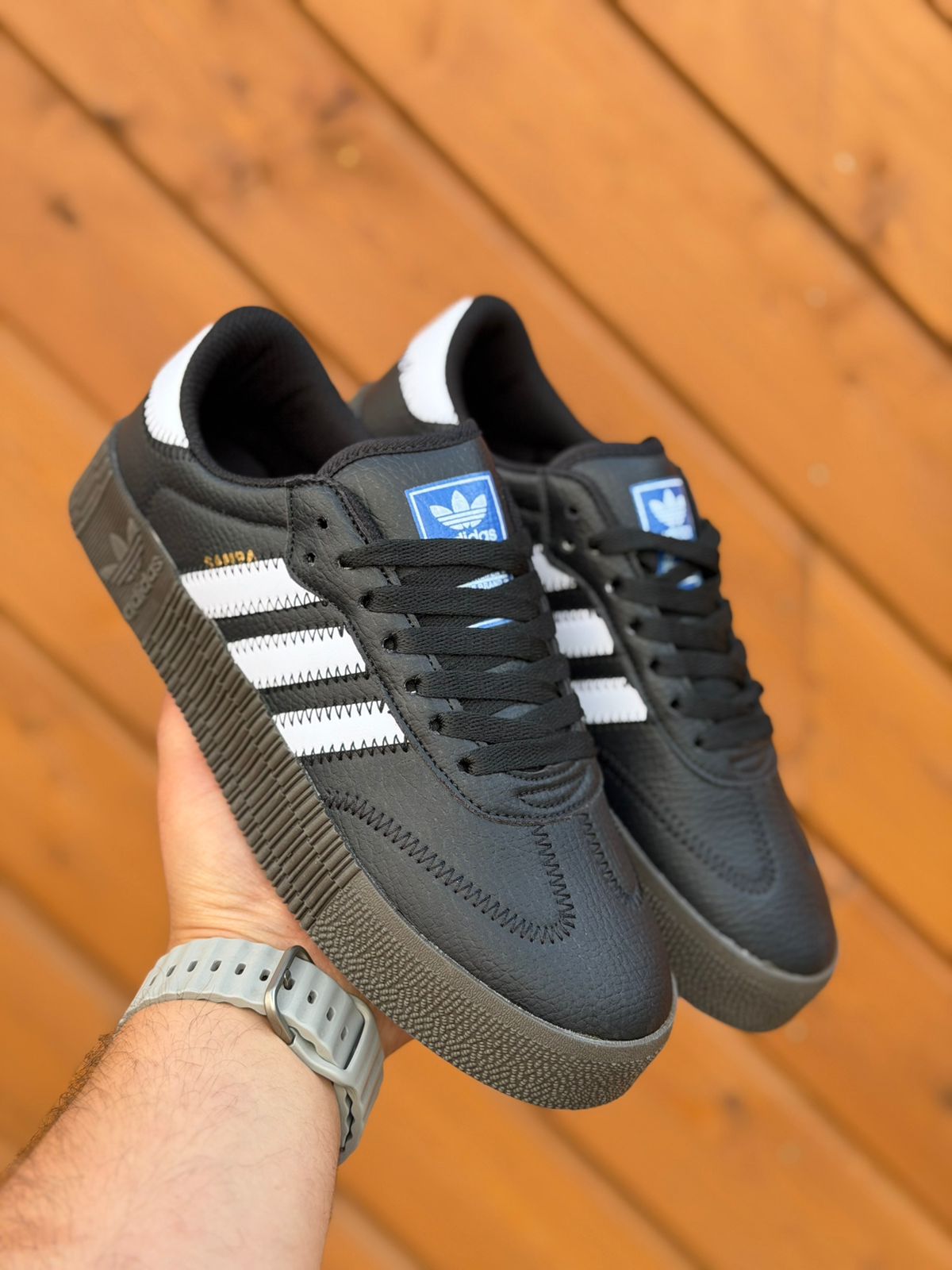 фото Женские осенние кроссовки Adidas Samba 909964 оптом на лето для мужчин