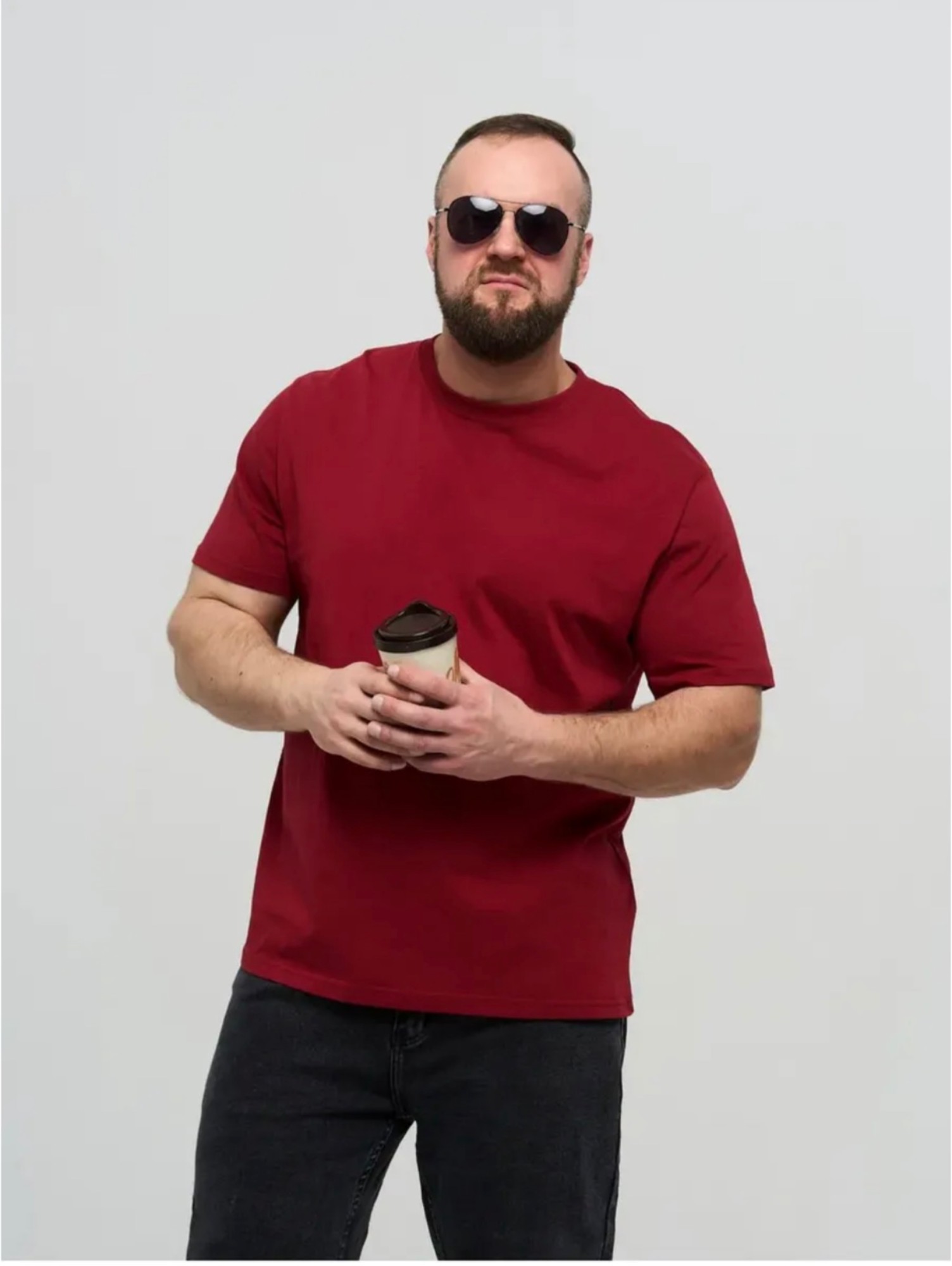 картинка Футболка базовая оверсайз больших размеров от магазина Одежда+