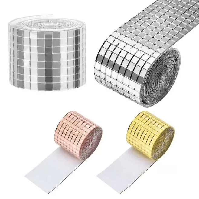 картинка Зеркальная мозаичная лента самоклеющаяся набор 2 шт от магазина Одежда+