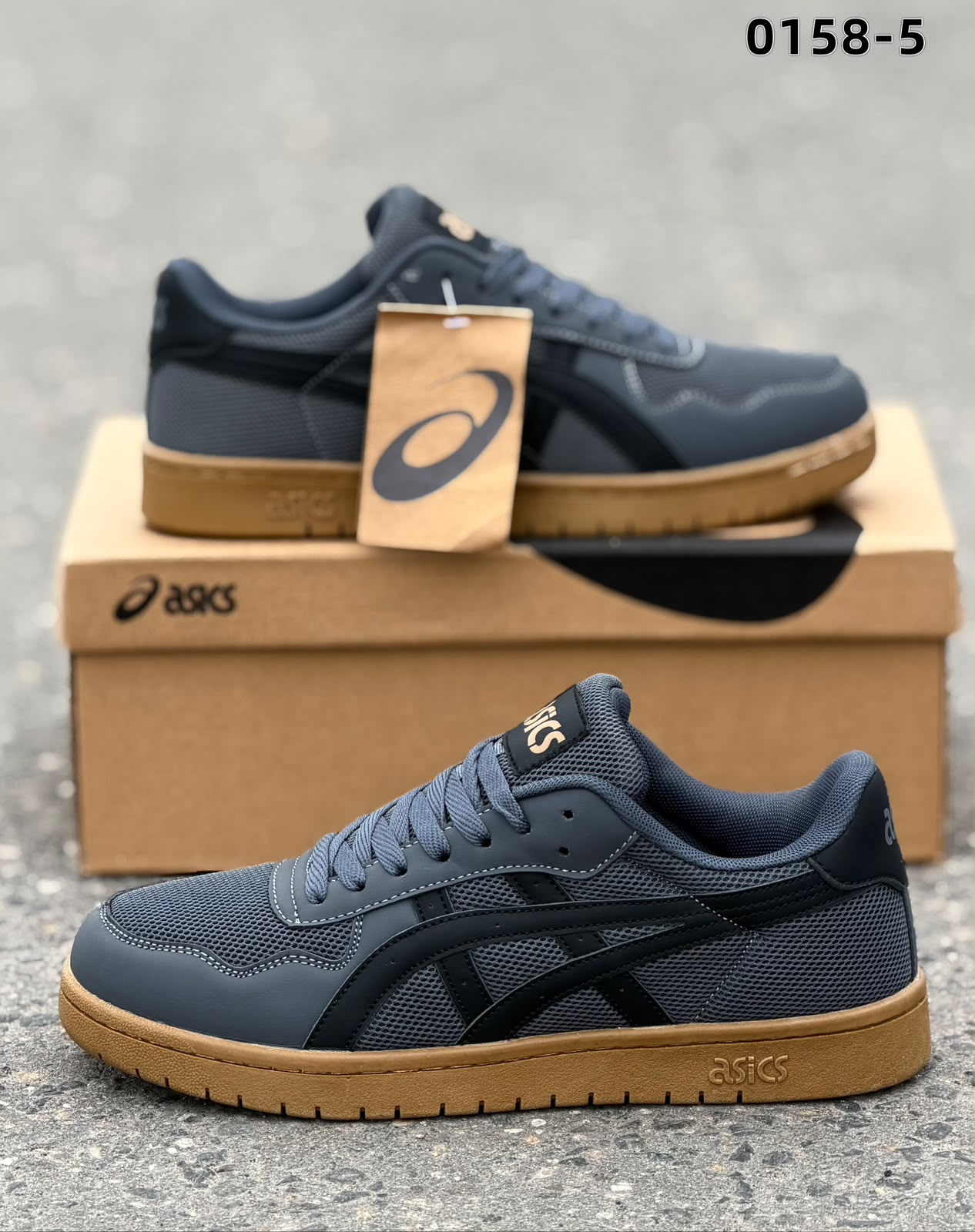 фото мужские черные кроссовки asics 421231 оптом