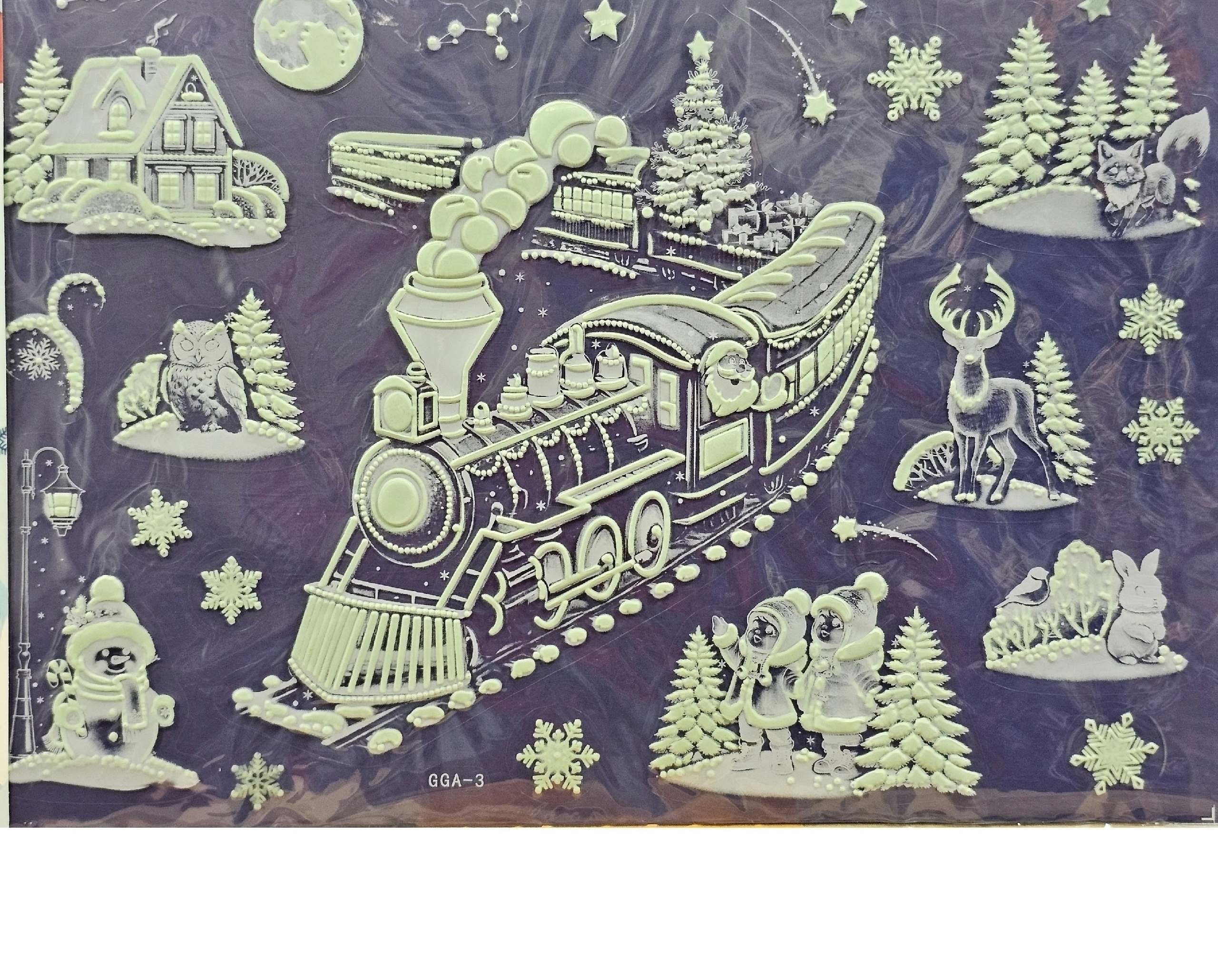 картинка Новогодние наклейки размер 30/50 см, без выбора от магазина Одежда+