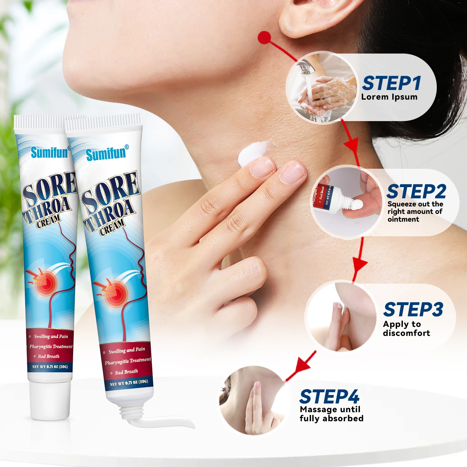 картинка Крем для лечения горла от магазина Одежда+