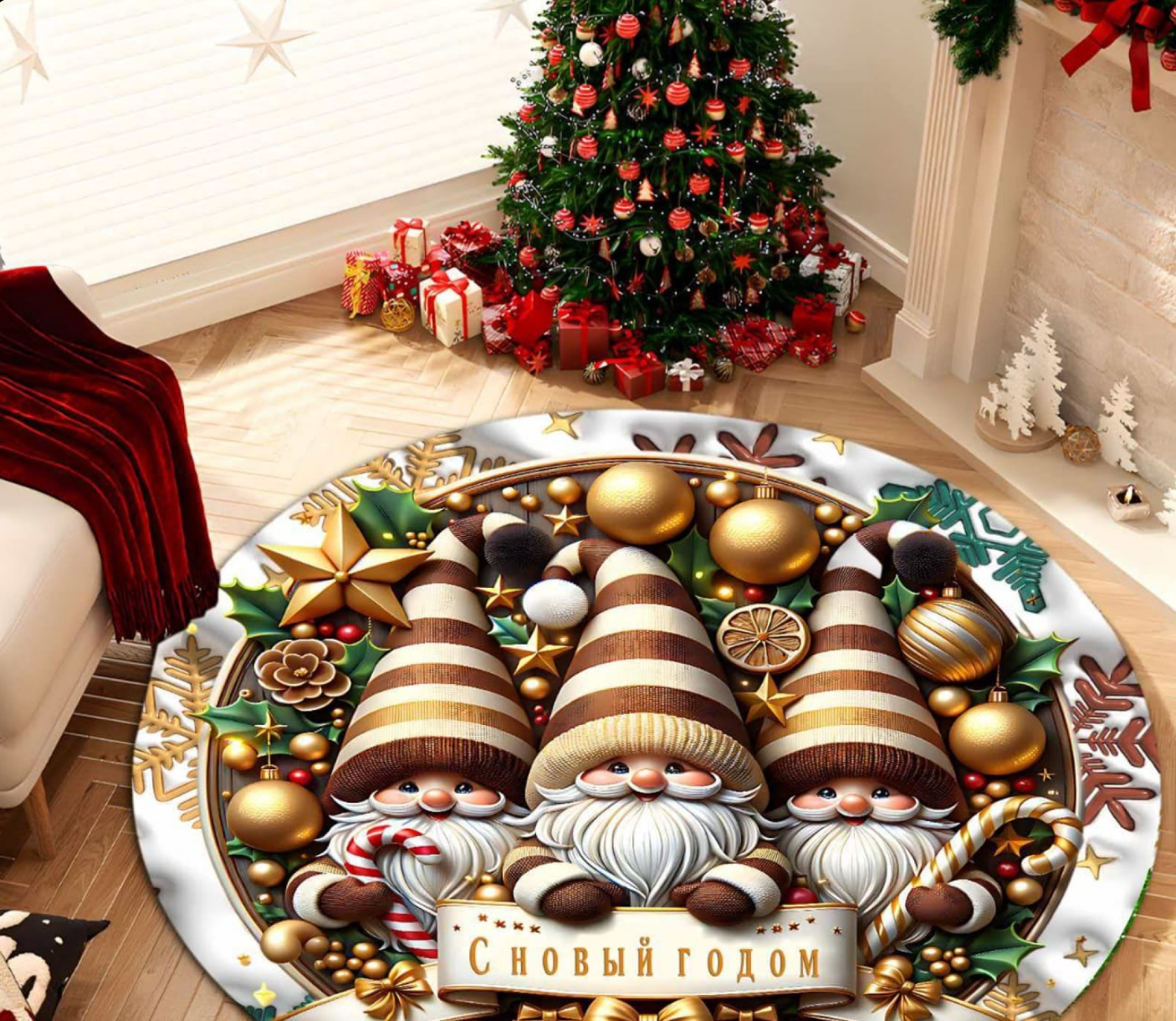 картинка Новогодний коврик 90см от магазина Одежда+