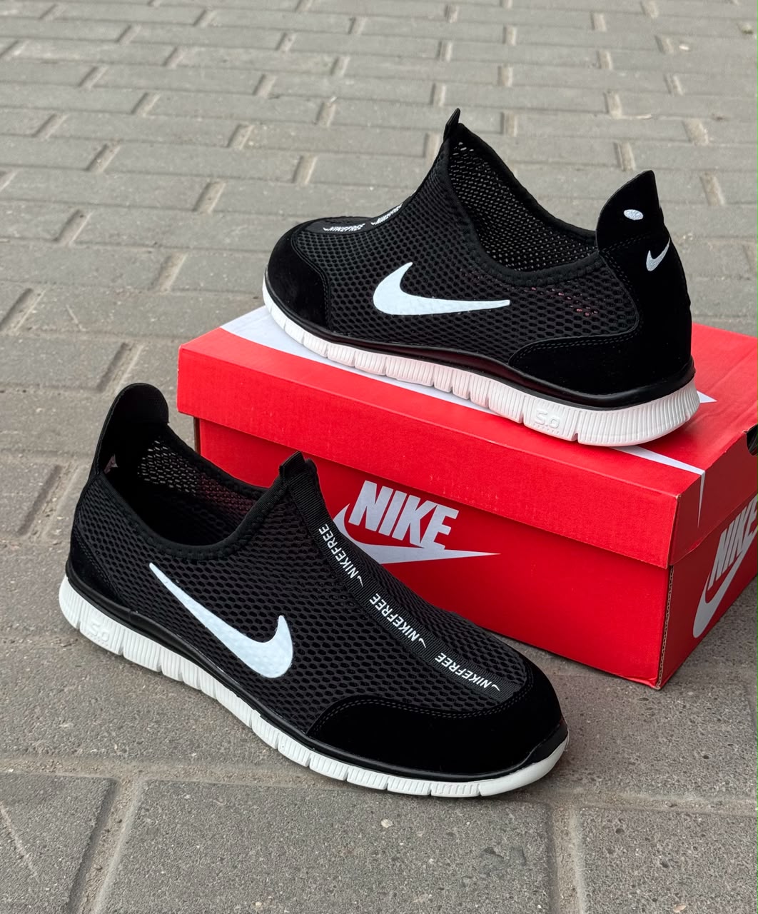 фото Мужские черные кроссовки Nike 308889 оптом с доставкой