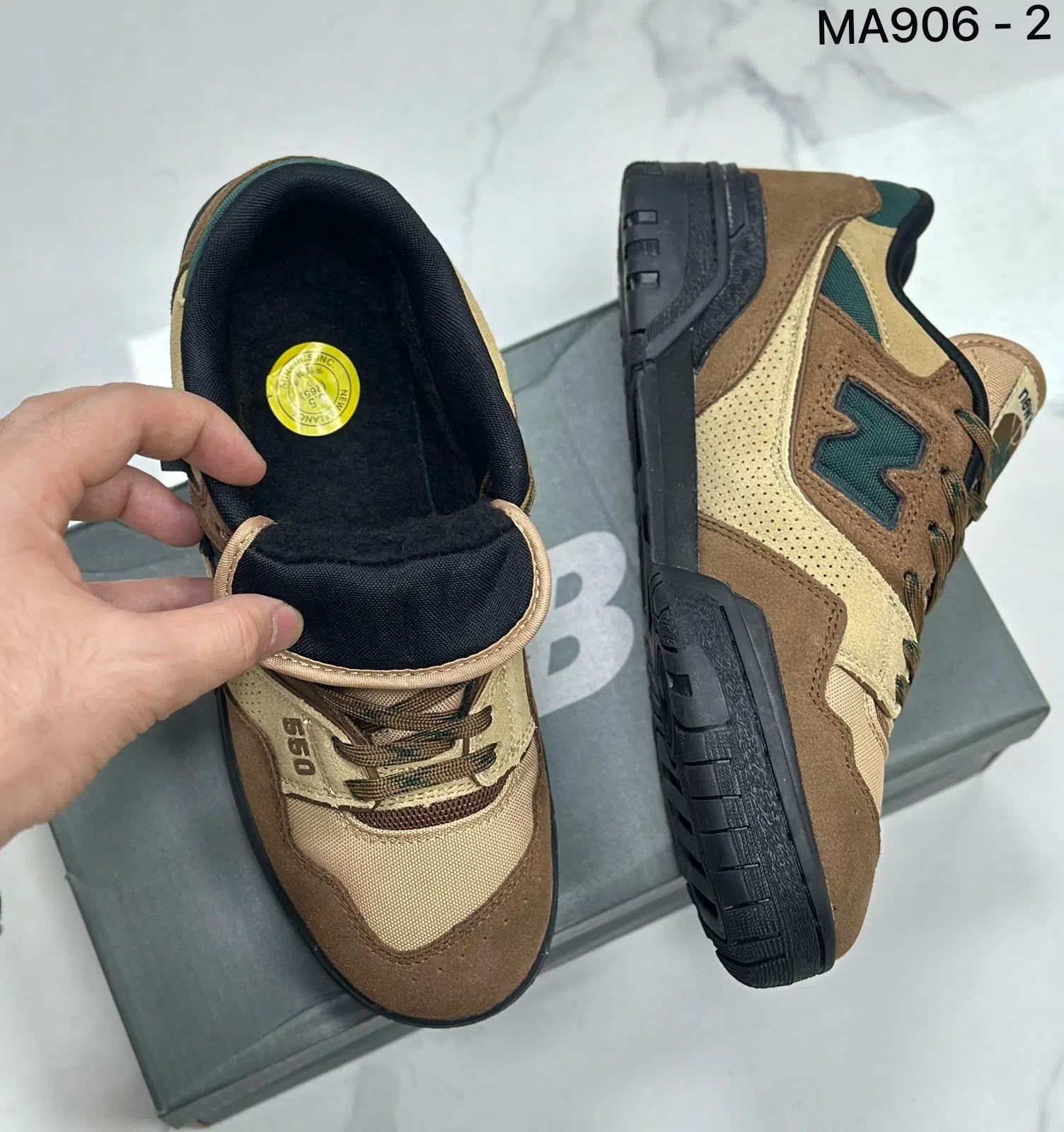 фото мужские осенние кроссовки new balance 550 956524 оптом