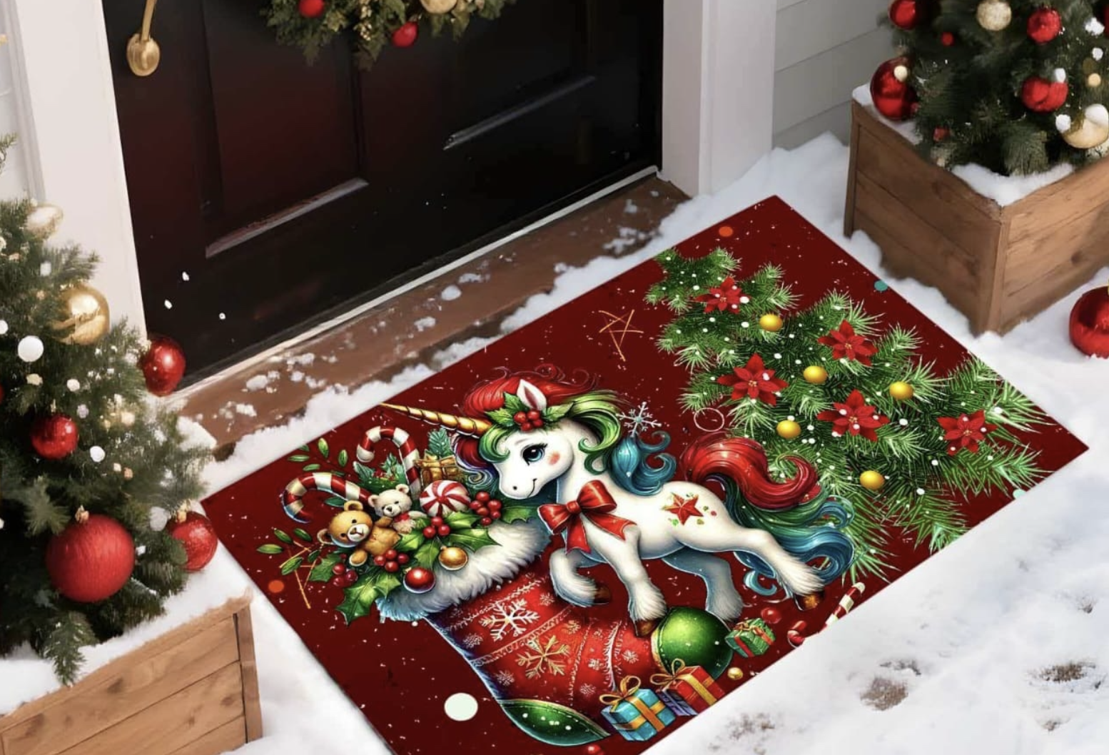 картинка Новогодний коврик 3D от магазина Одежда+