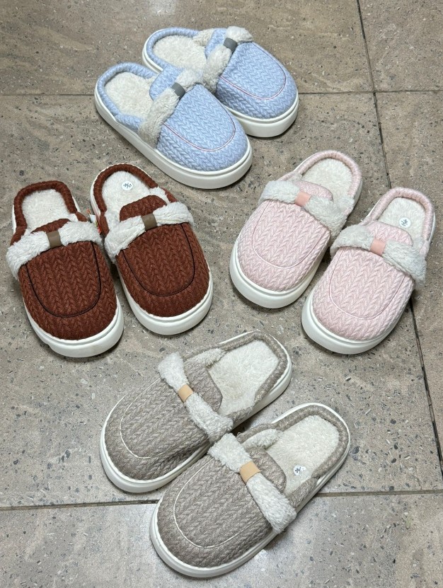 фото зимние женские домашние тапочки оптом