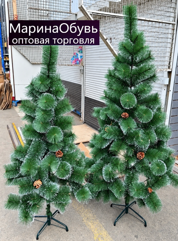 картинка Новогодняя ель с заснеженными ветками 150см от магазина Одежда+