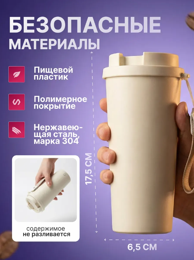 картинка Термокружка для кофе и холодных напитков от магазина Одежда+