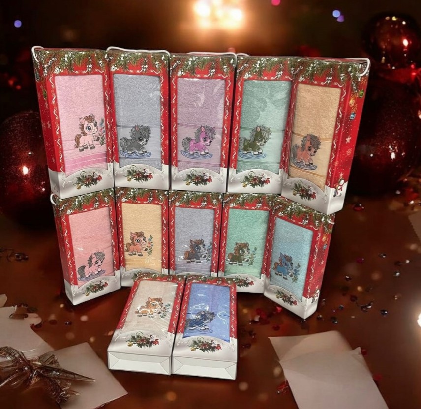 фото подарочный набор полотенец 50*90см 1шт оптом