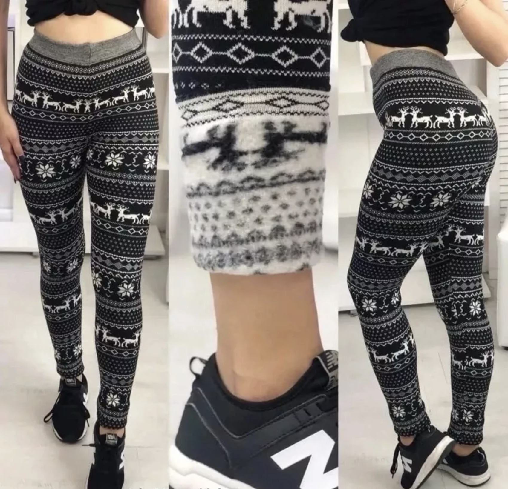 картинка Лосины Черно-белый от магазина Одежда+