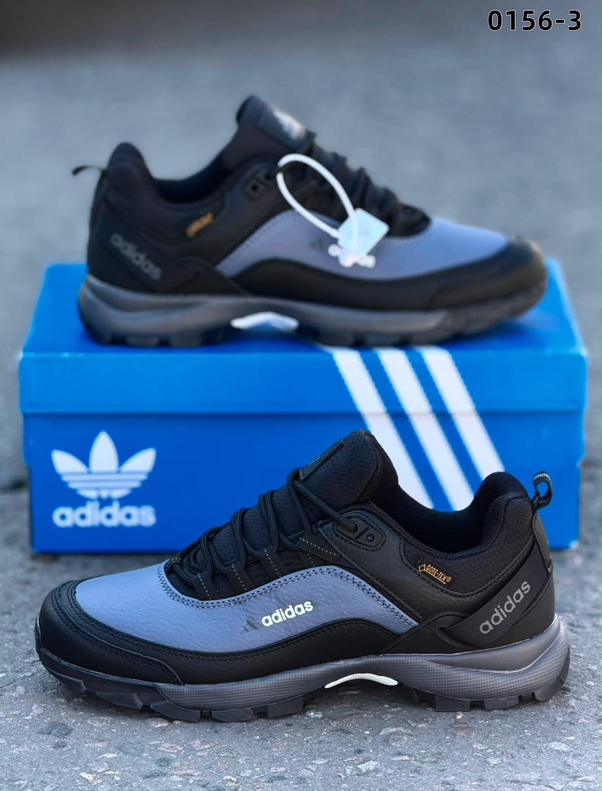 фото мужские осенние кроссовки adidas с мембраной 451014 оптом