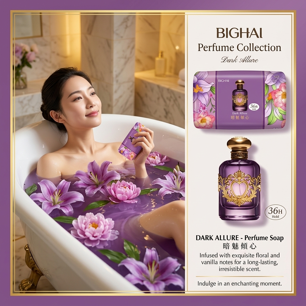 картинка Парфюмированное мыло BIGHAI Dark Allure, вес ~100–120 г от магазина Одежда+