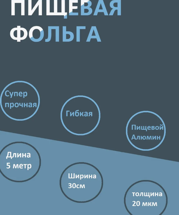 картинка Фольга пищевая 5м*29см от магазина Одежда+