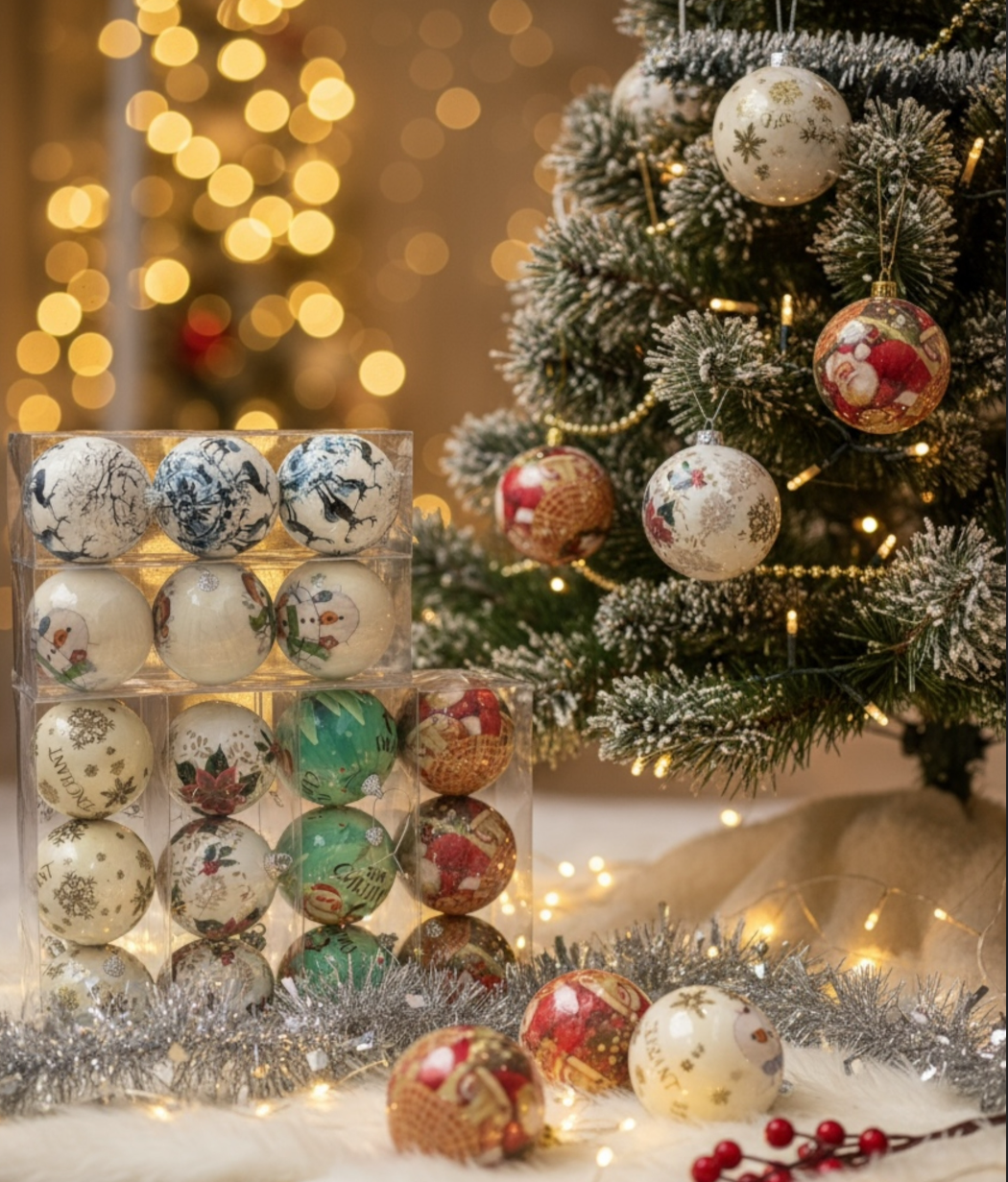 картинка Новогодние елочные игрушки 8см от магазина Одежда+