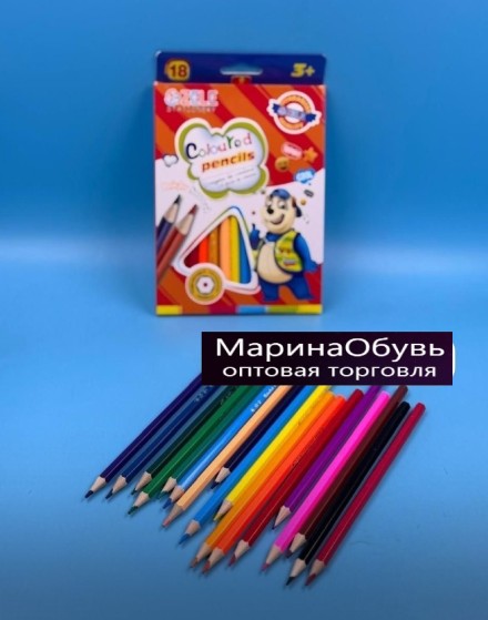 фото цветные карандаши -18 цветов оптом