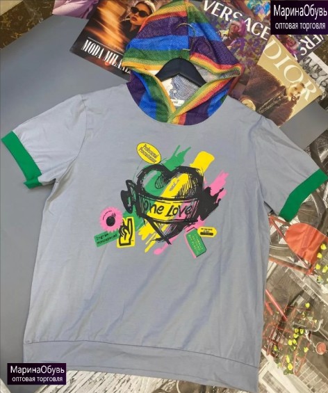 картинка Футболка с капюшоном сетка от магазина Одежда+