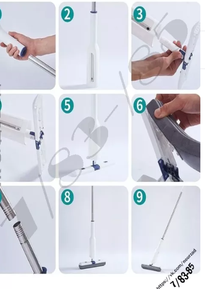 картинка Швабра с отжимом и складным ведром 20 л. от магазина Одежда+