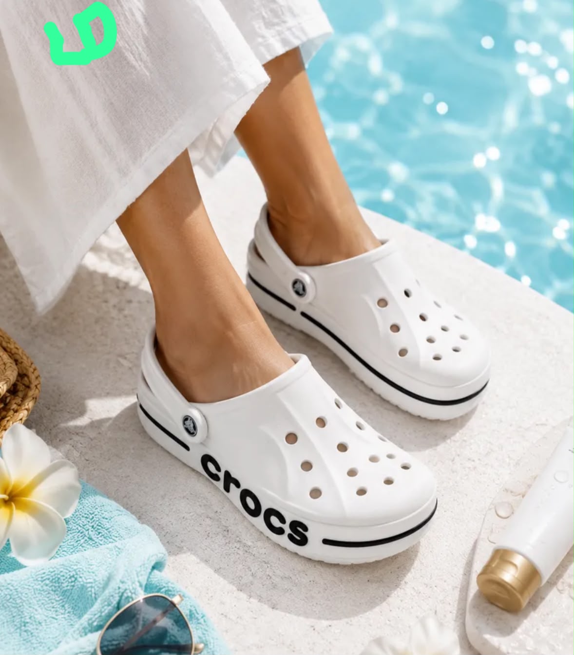 фото женские летние кроссовки crocs 497194 оптом