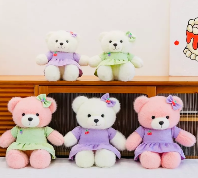 картинка Мягкая игрушка "Мишка в платье" 30 *12 см от магазина Одежда+