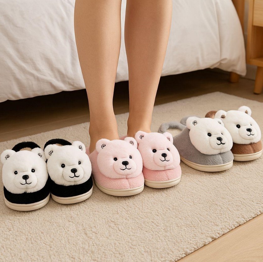 фото зимние женские домашние тапочки оптом