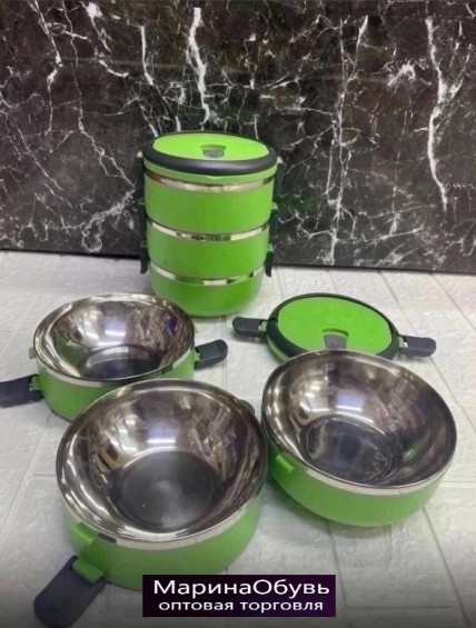 фото термо ланч-бокс 3-х ярусный оптом