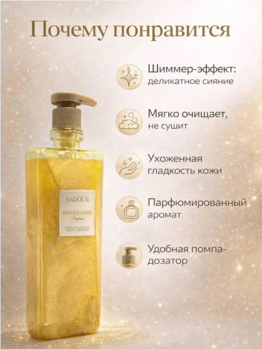 картинка Гель для душа с шимером увлажняющий от магазина Одежда+