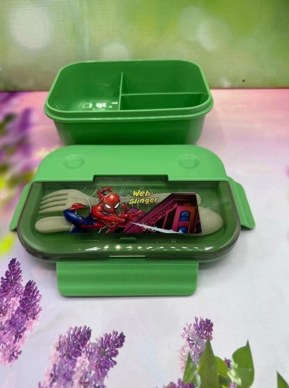 фото ланч бокс для детей с отделениями и приборами оптом