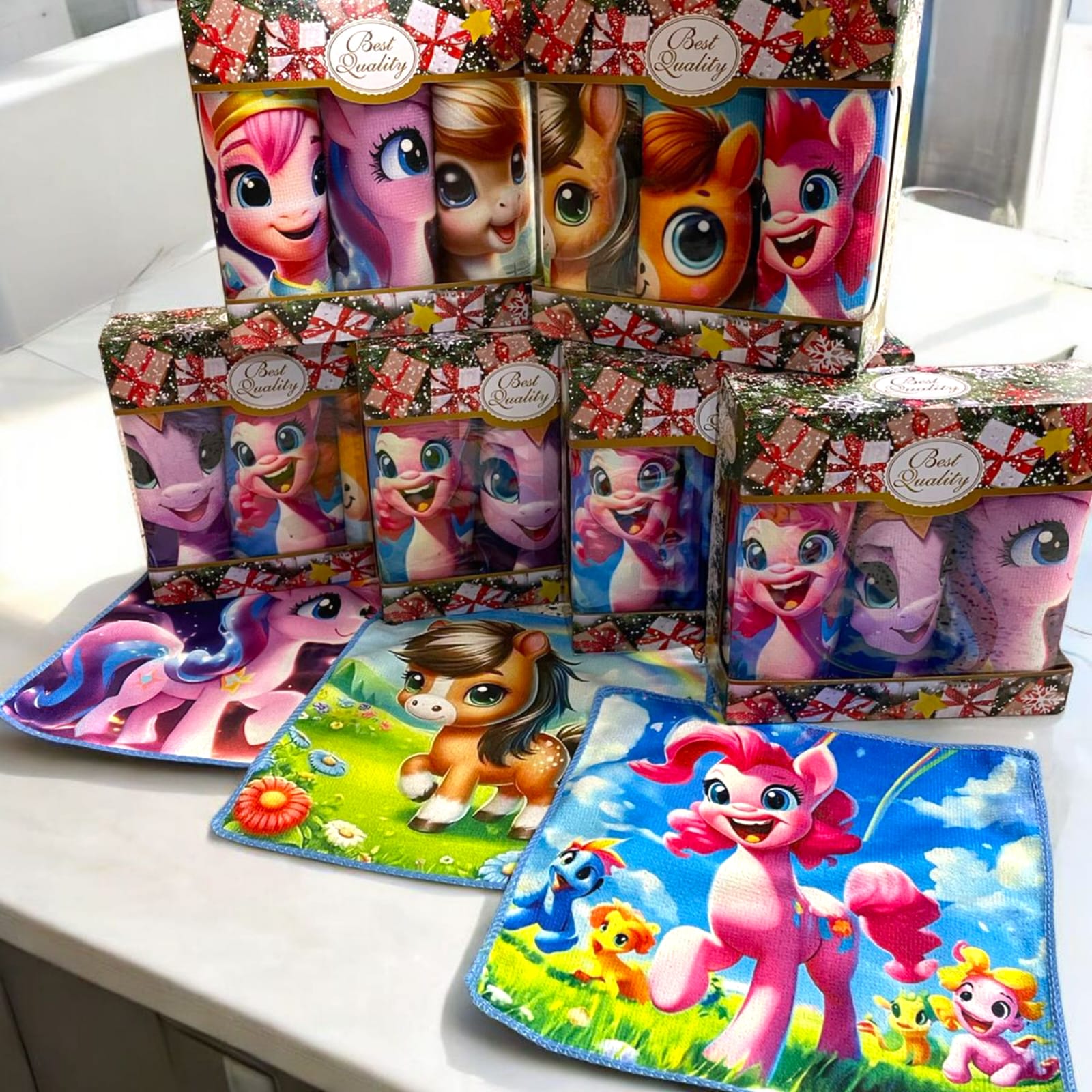 фото набор полотенец 3 в 1 размер 25/25 см без выбора оптом