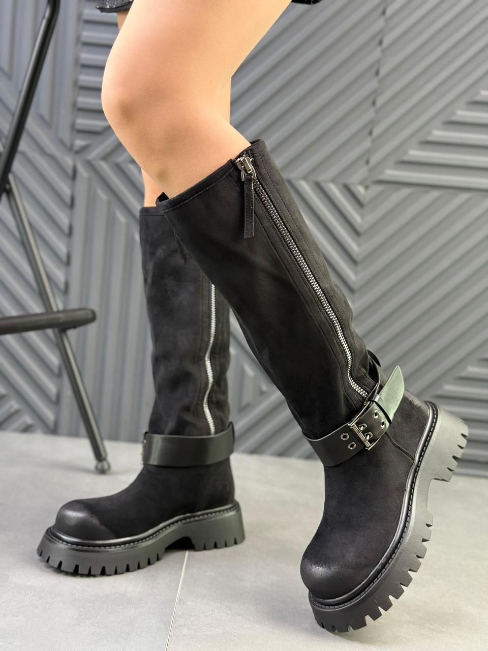 картинка Женские осенние сапоги с buckle 128481 от магазина Одежда+