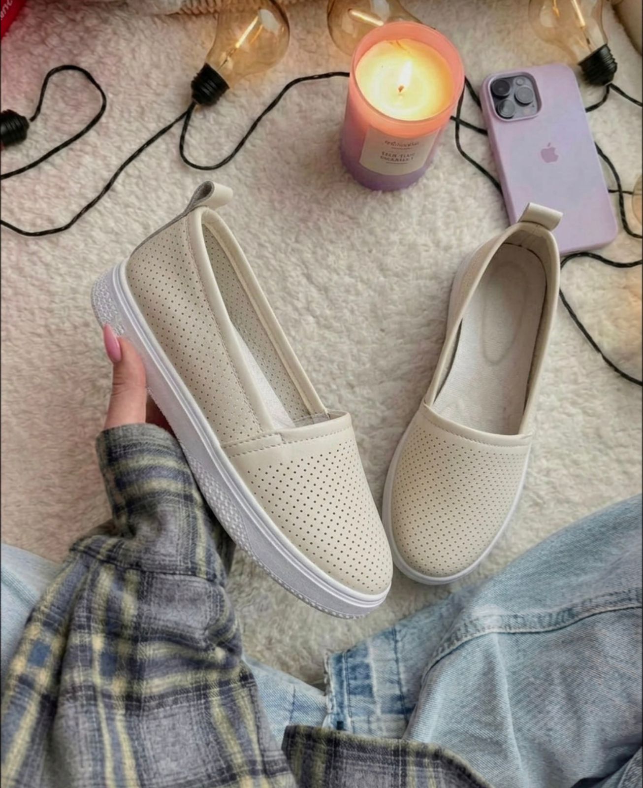 фото женские белые лоферы 758941 оптом