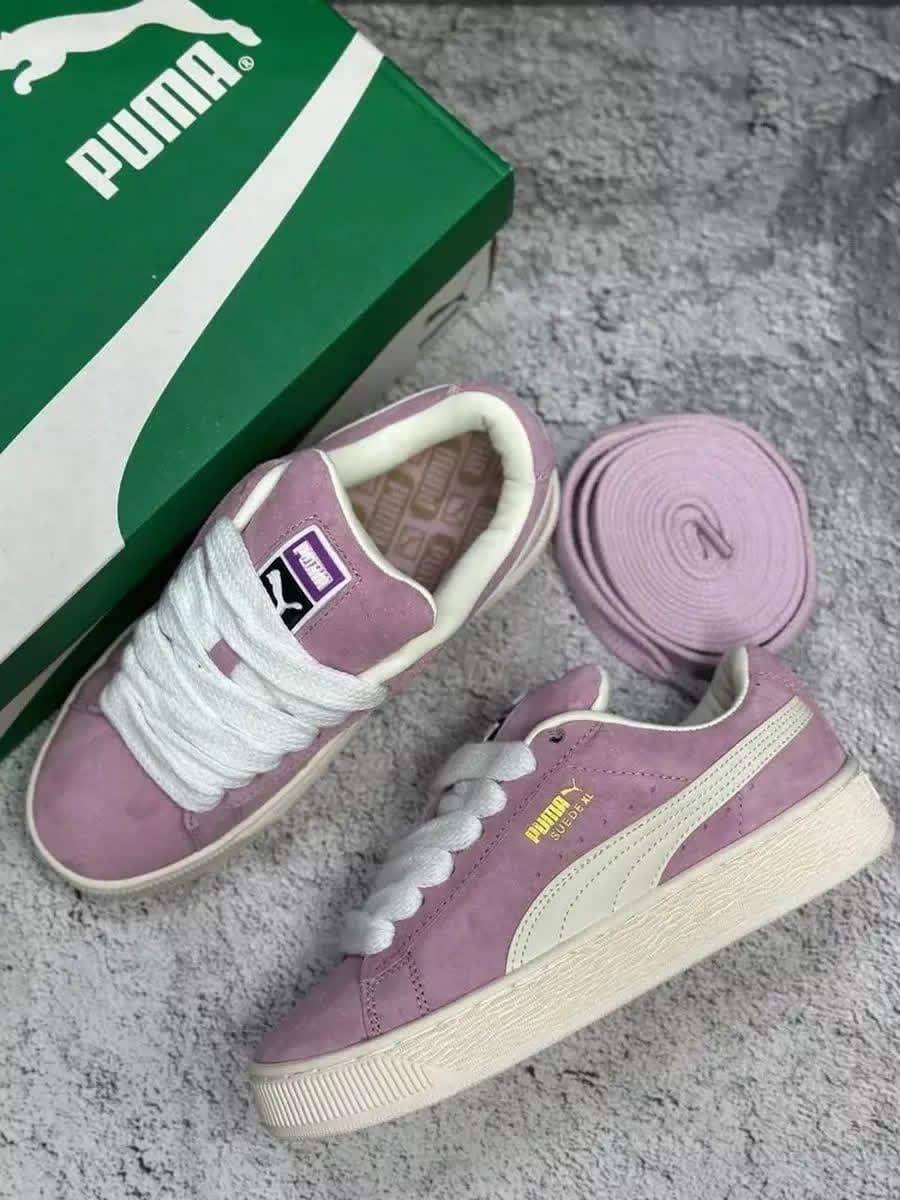 фото женские розовые кроссовки puma 380231 оптом