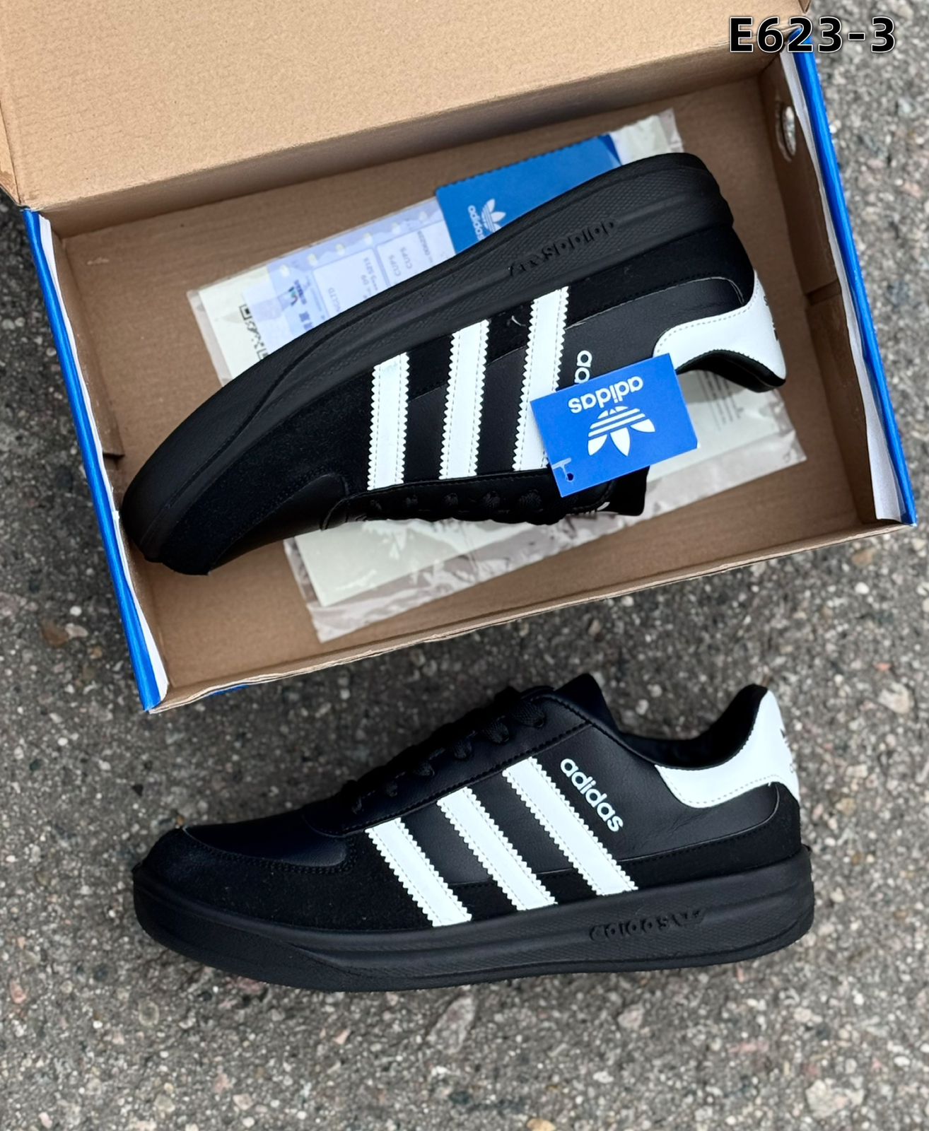 фото мужские черные кроссовки adidas 126433 оптом