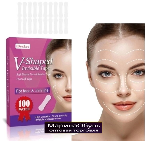 картинка Тейпы для подтяжки лица прозрачные от магазина Одежда+