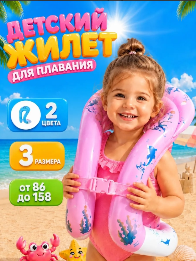 картинка Надувной жилет для плавания от магазина Одежда+