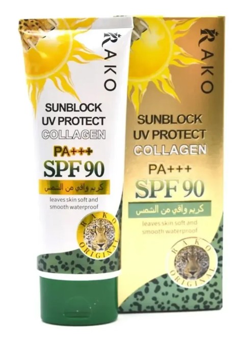 картинка Солнцезащитный крем RAKO Collagen SPF 90+ 100мл от магазина Одежда+