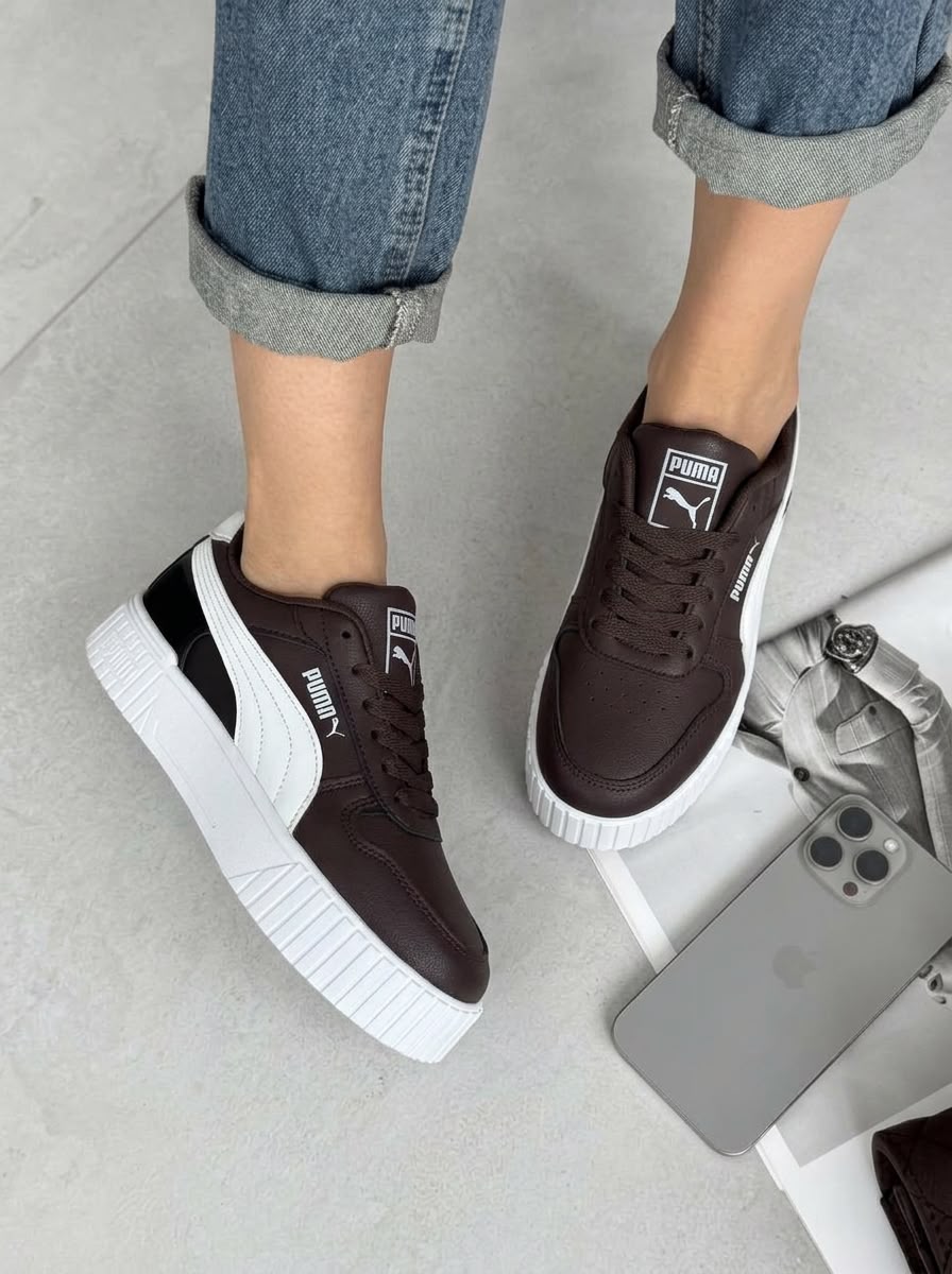 фото женские белые кроссовки puma 489978 оптом