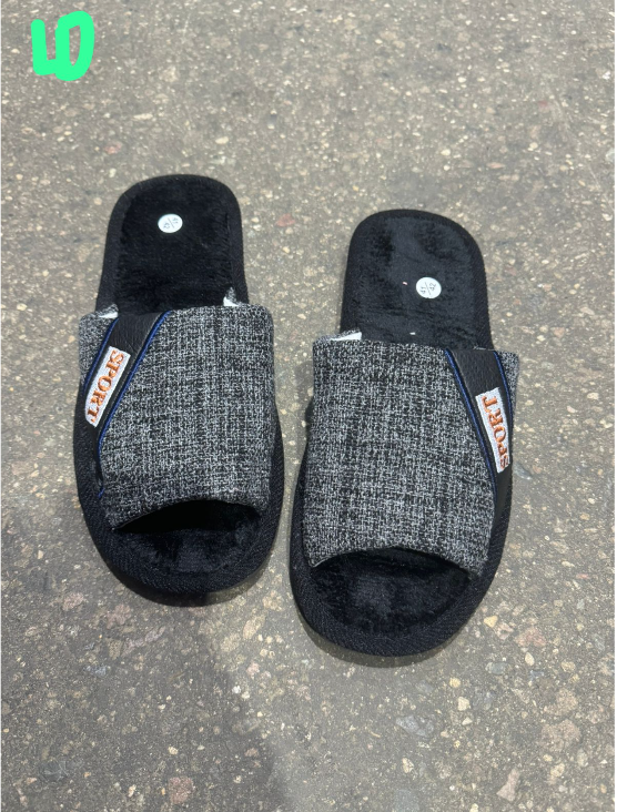 фото зимние мужские домашние тапочки оптом