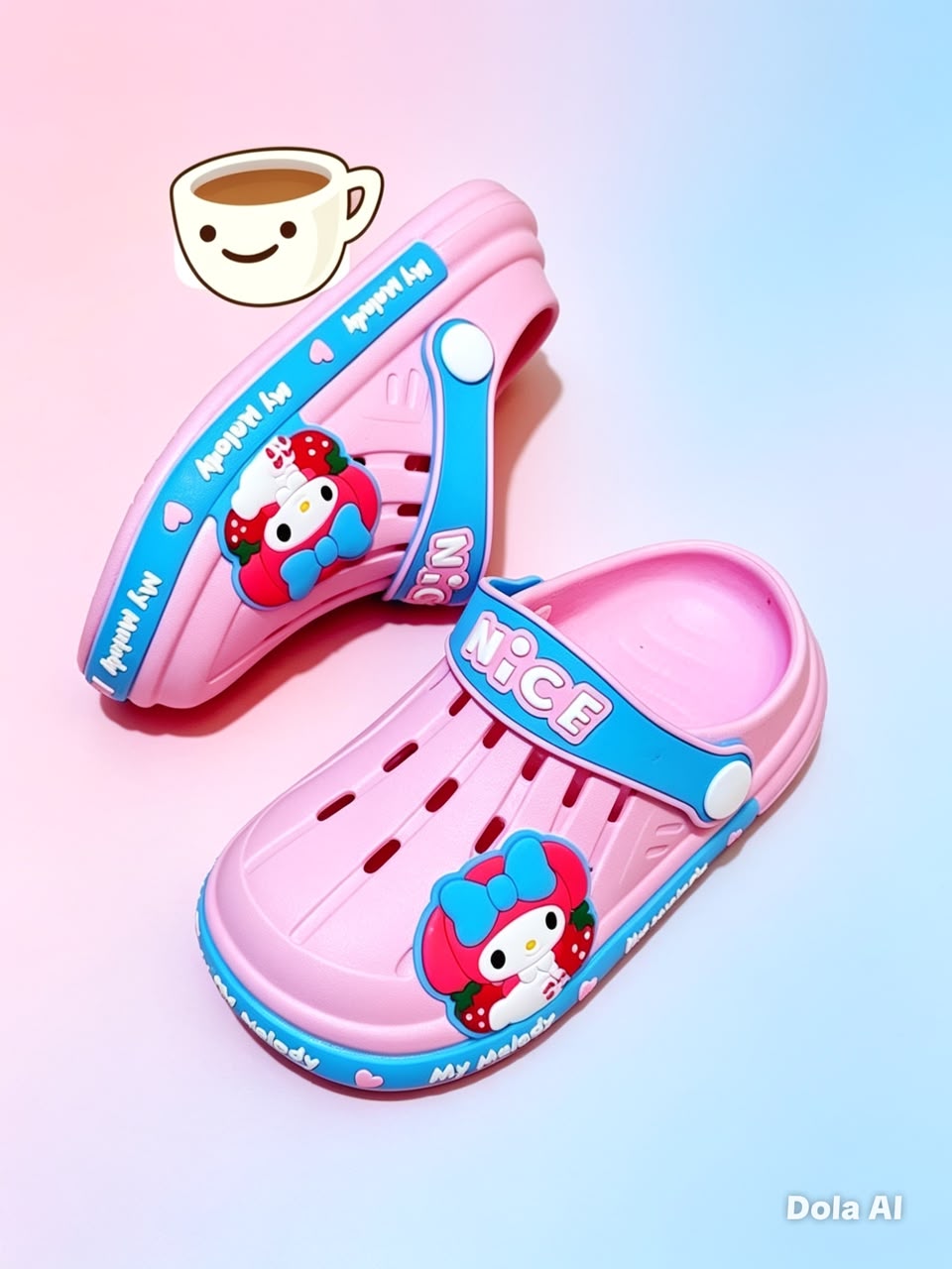 картинка Детские летние розовые шлепки с My Melody 536958 от магазина Одежда+