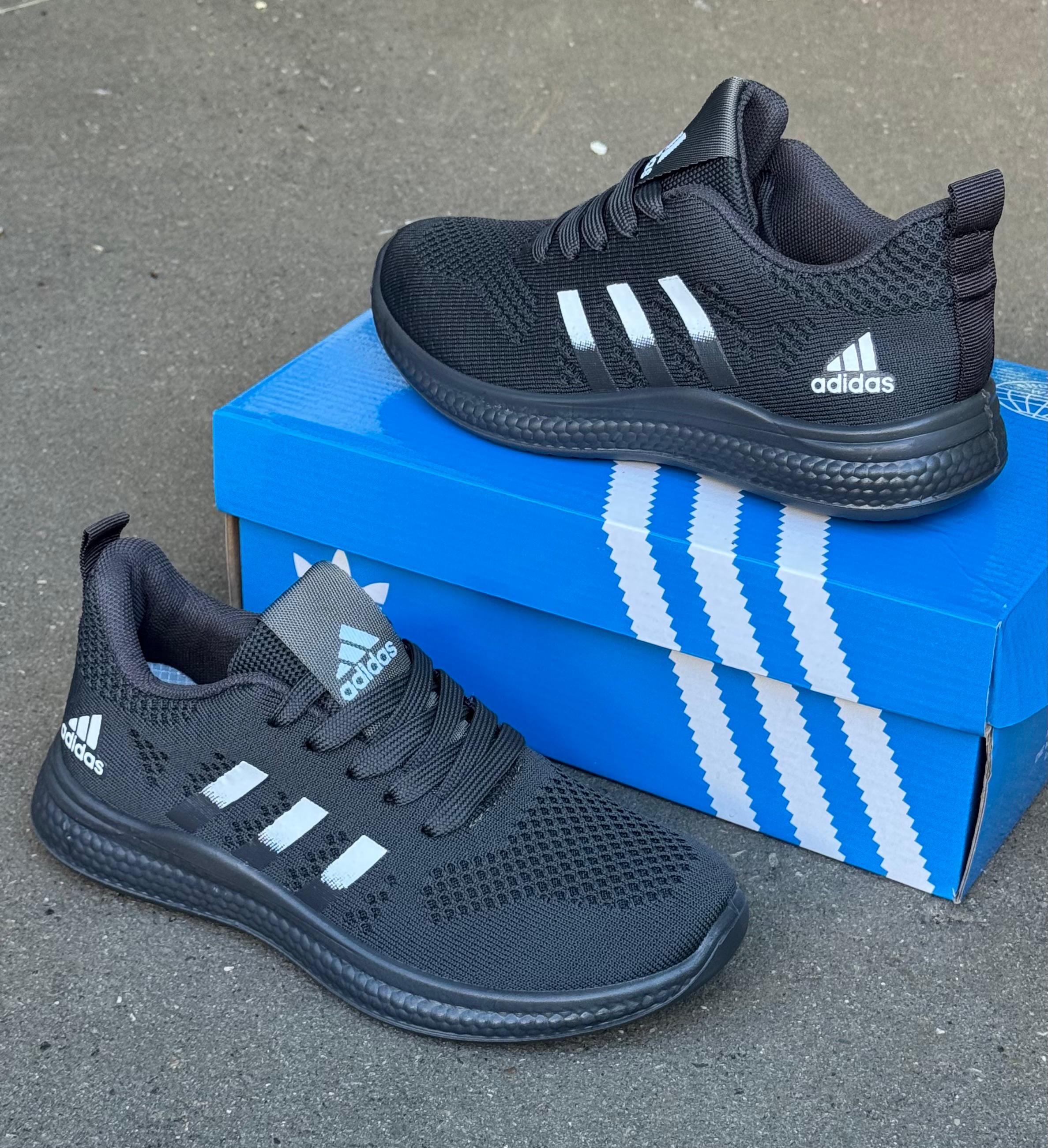 фото мужские черные кроссовки adidas 778946 оптом