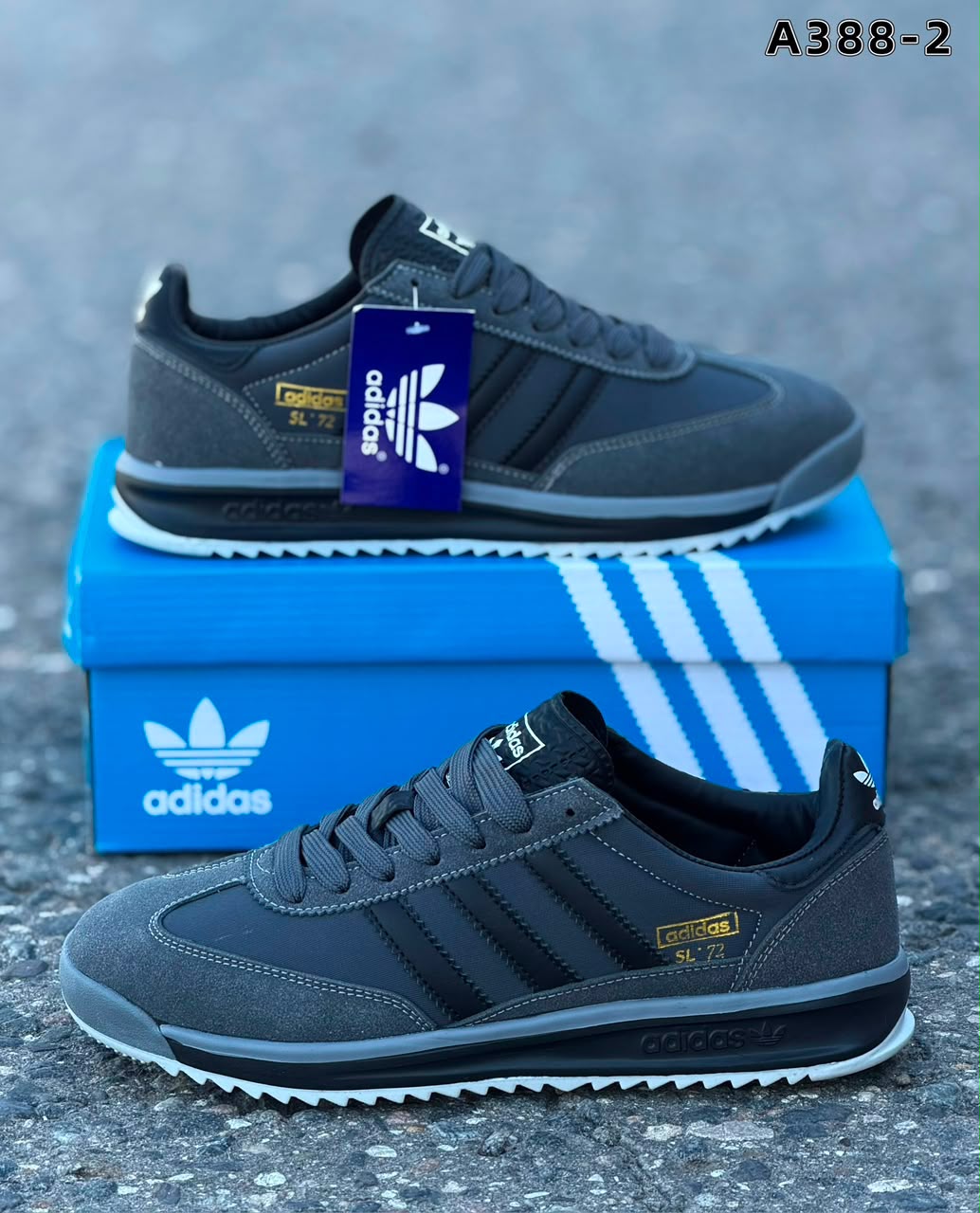 фото мужские осенние кроссовки adidas sl 72 799444 оптом