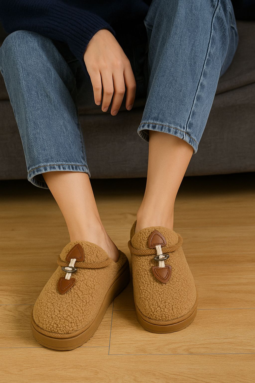 фото зимние женские домашние тапочки оптом